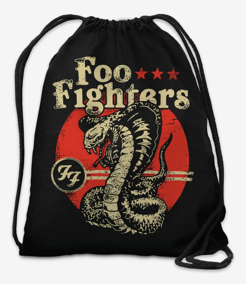 Mochila Negro de Foo Fighters Cobra