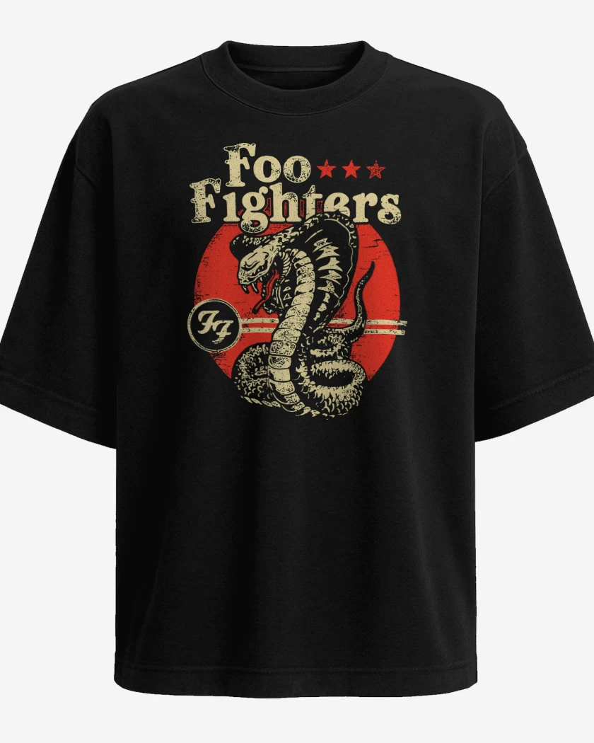 Polera Oversize Foo Fighters Cobra