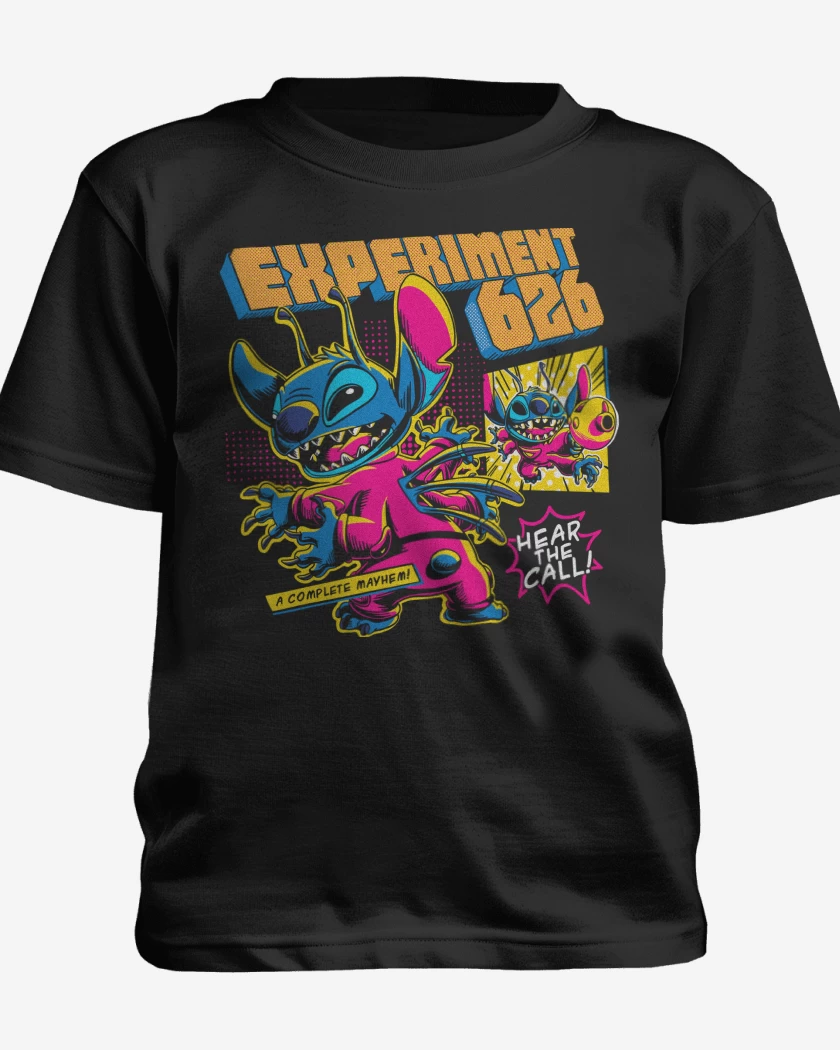 Polera de niño Negro de Stitch Hear the Call