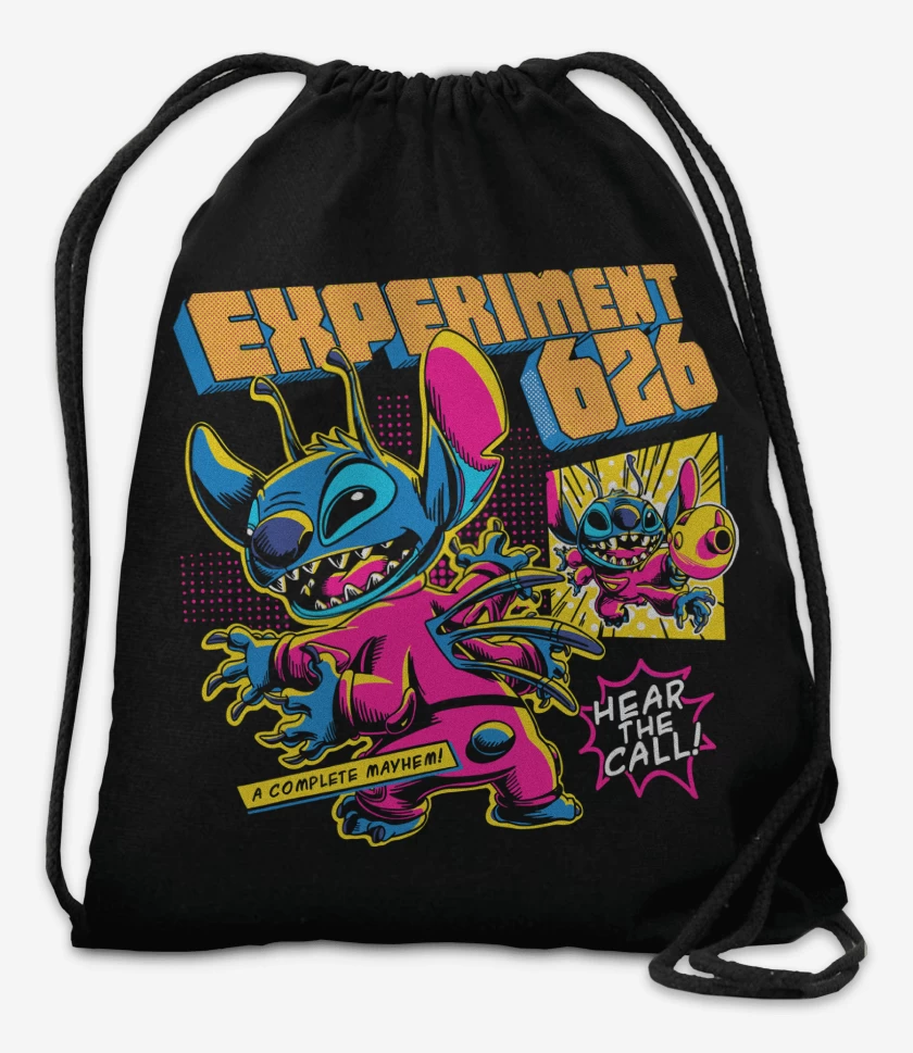 Mochila Negro de Stitch Hear the Call