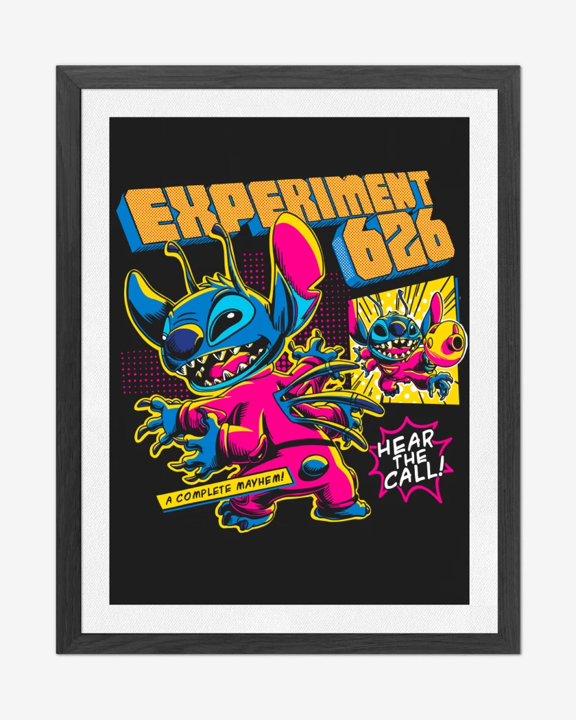 Cuadro decorativo Negro de Stitch Hear the Call