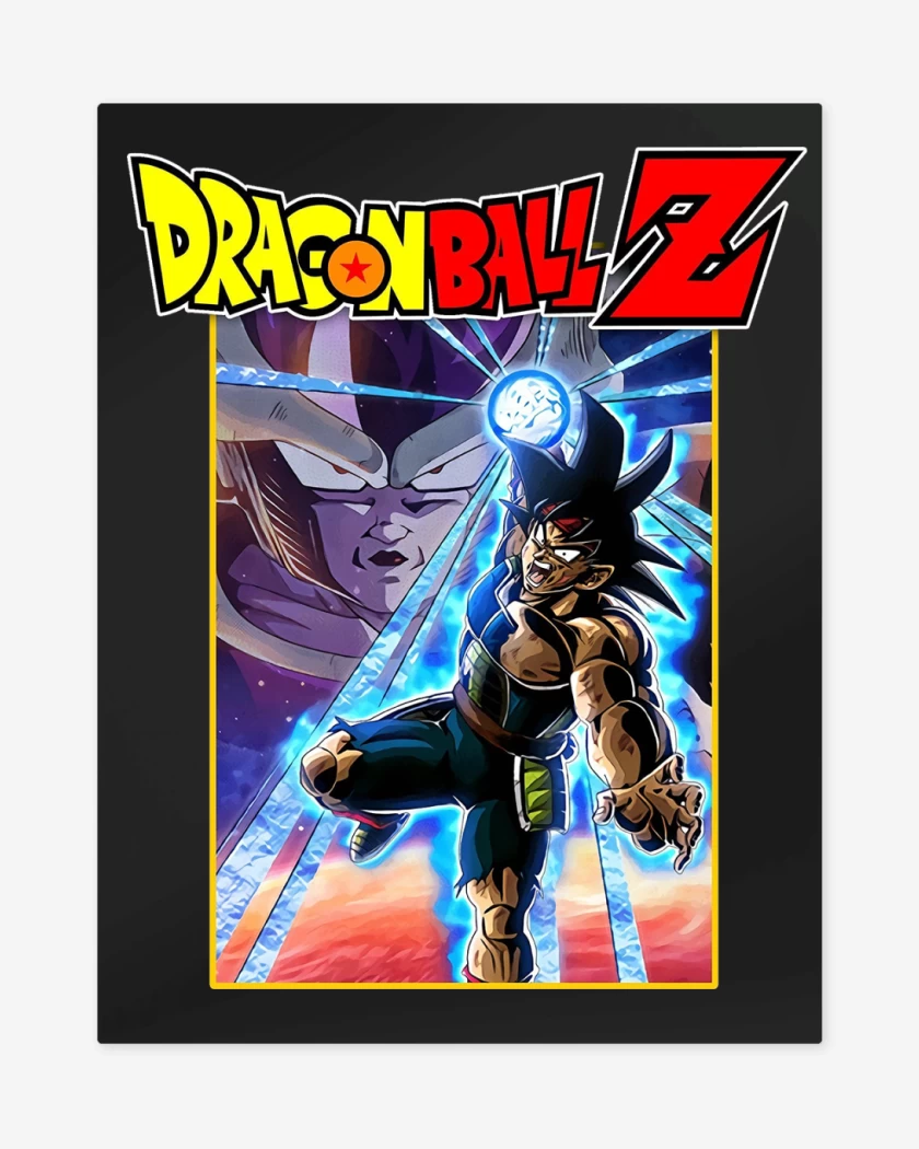 Print metalico Negro de DBZ Bardock Father of Goku