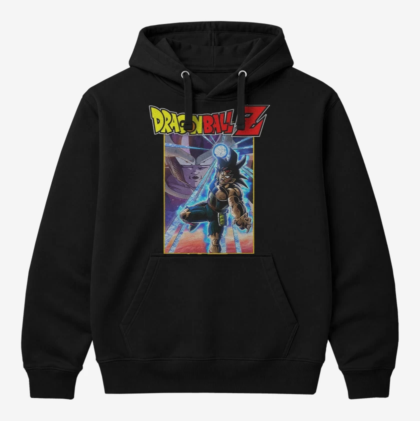 Polerón Canguro Negro de DBZ Bardock Father of Goku