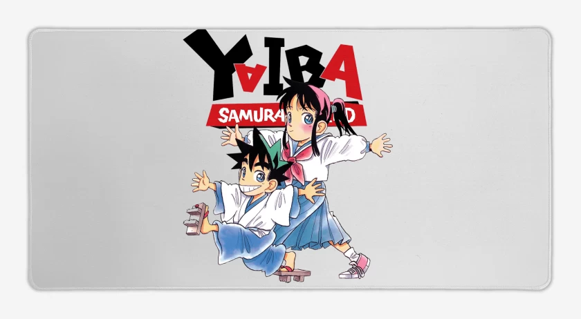 Mouse pad Gamer Blanco de Yaiba El Pequeño Samurai
