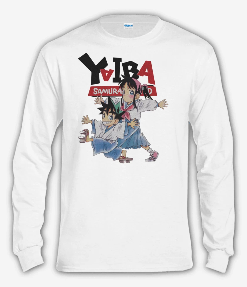 Polera manga larga Blanco de Yaiba El Pequeño Samurai