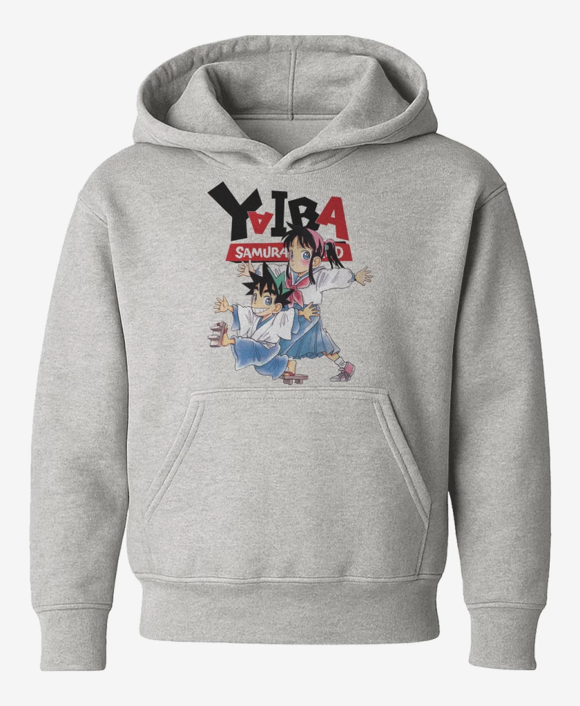 Poleron de niño Gris Melange de Yaiba El Pequeño Samurai