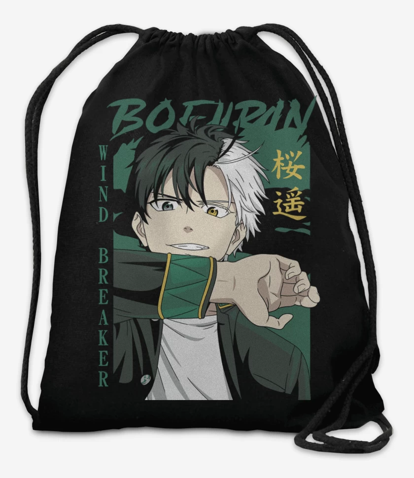 Mochila Negro de Wind Breaker Haruka Sakura