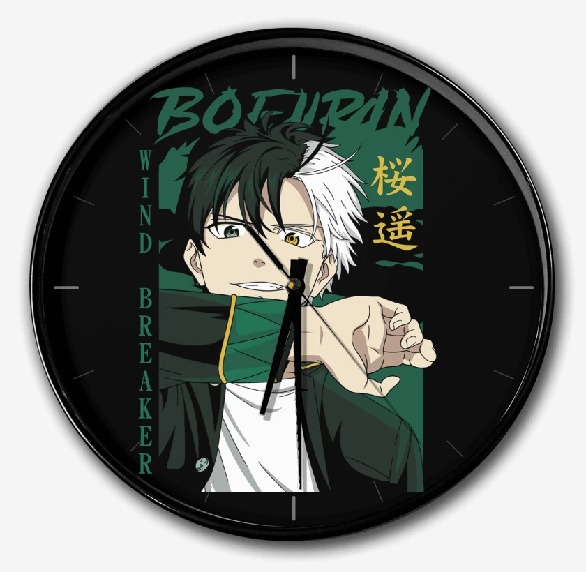 Reloj Negro de Wind Breaker Haruka Sakura