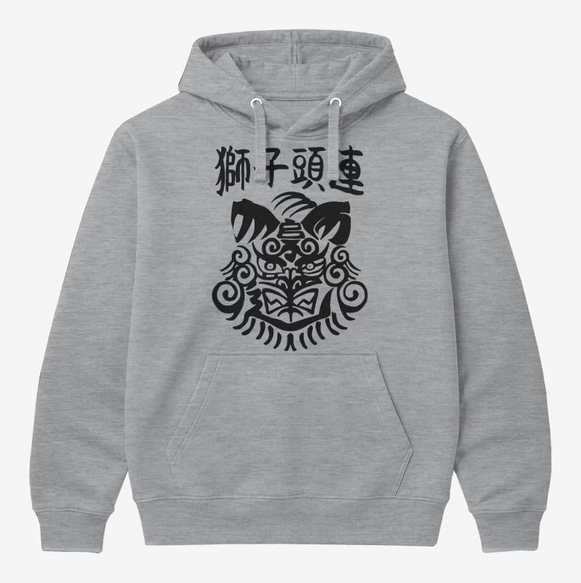 Polerón Canguro Gris Melange de Wind Breaker Shishitoren v2