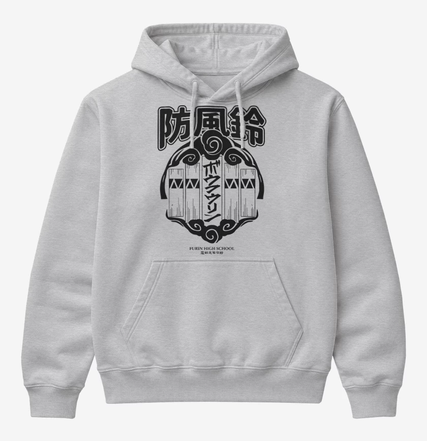 Poleron Canguro básico Gris Melange de Wind Breaker Furin v2