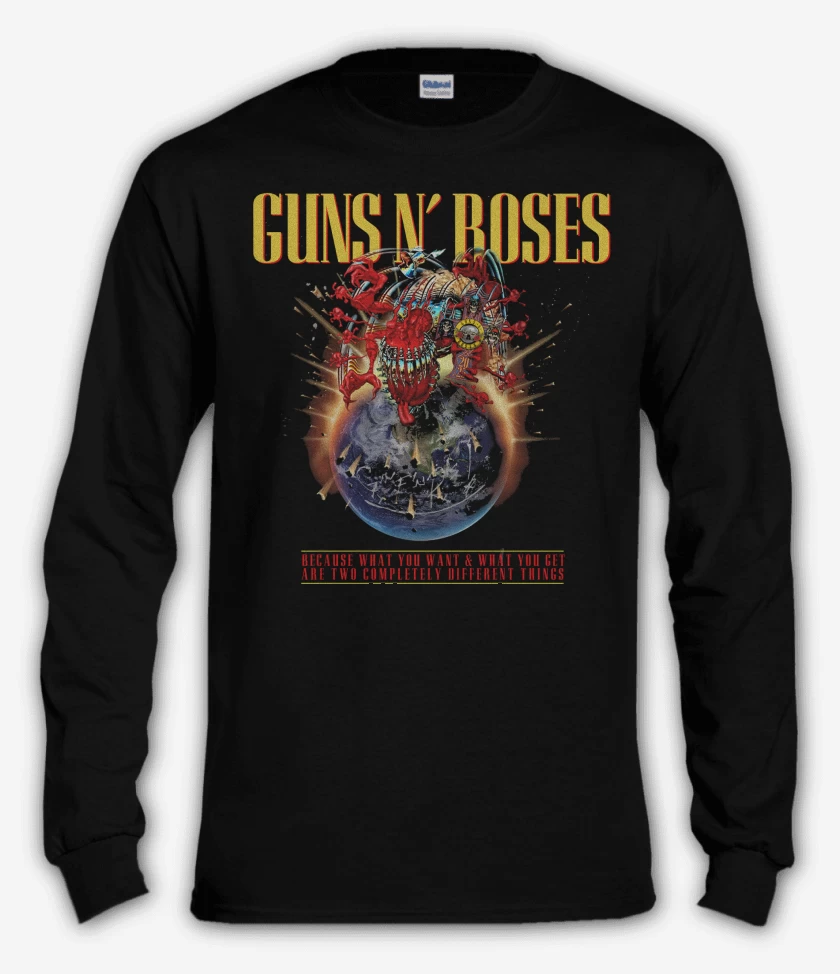 Polera manga larga Guns n Roses Tour 2025