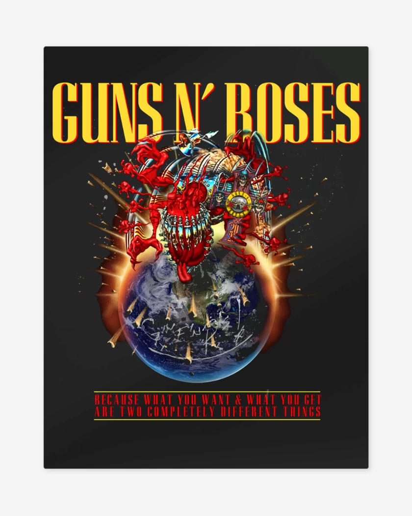 Print metalico Guns n Roses Tour 2025
