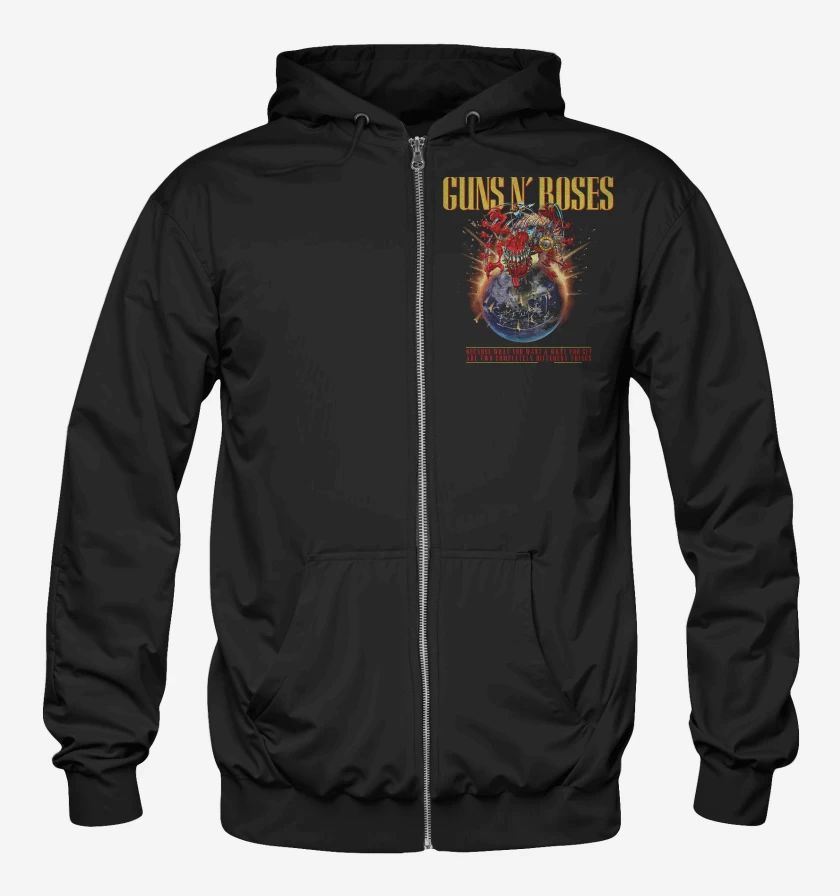 Poleron Canguro con cierre Guns n Roses Tour 2025