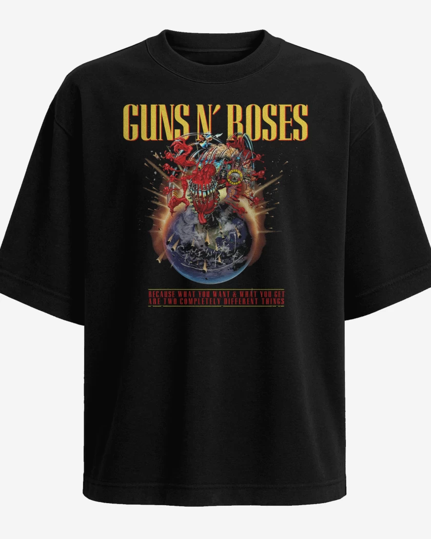 Polera Oversize Guns n Roses Tour 2025