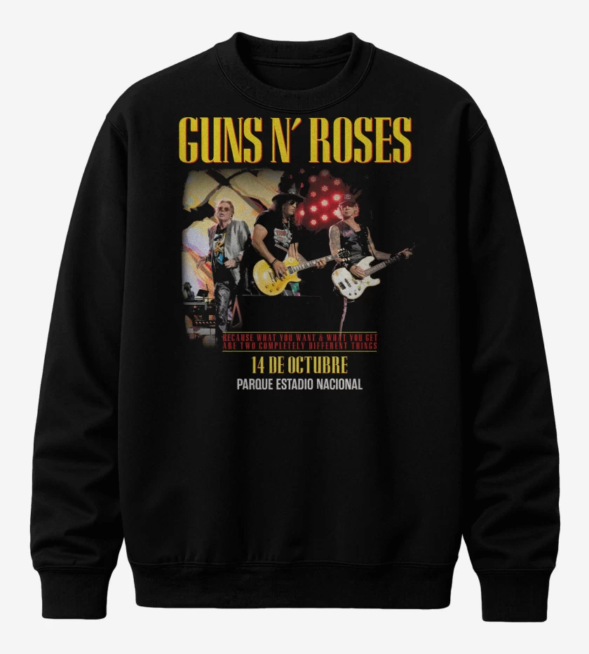 Poleron polo Guns n Roses Chile 2025