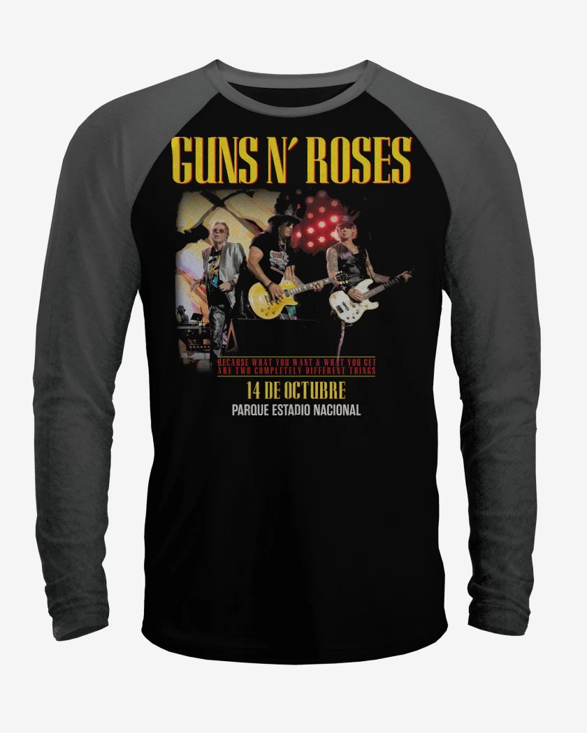 Polera Raglan Guns n Roses Chile 2025