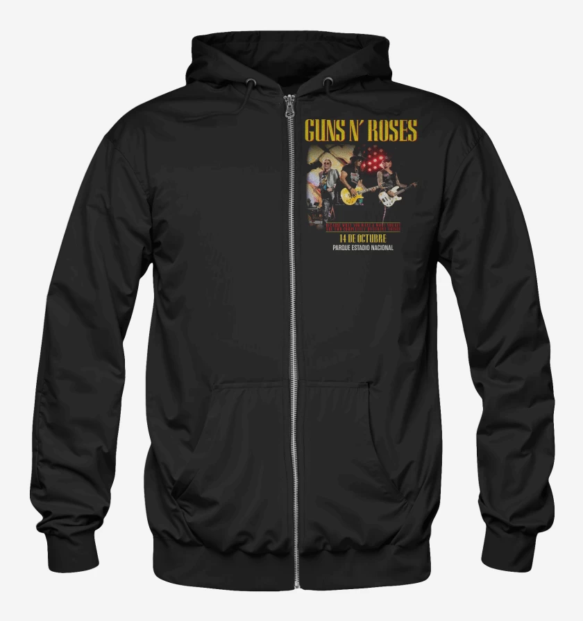 Poleron Canguro con cierre Guns n Roses Chile 2025