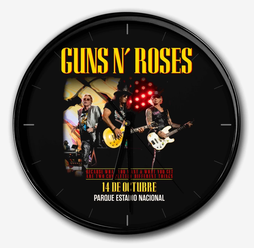 Reloj Guns n Roses Chile 2025
