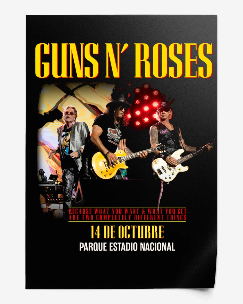 Print Guns n Roses Chile 2025