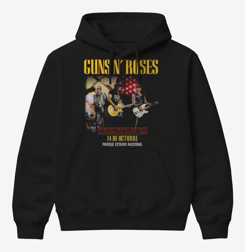 Poleron Canguro básico Guns n Roses Chile 2025