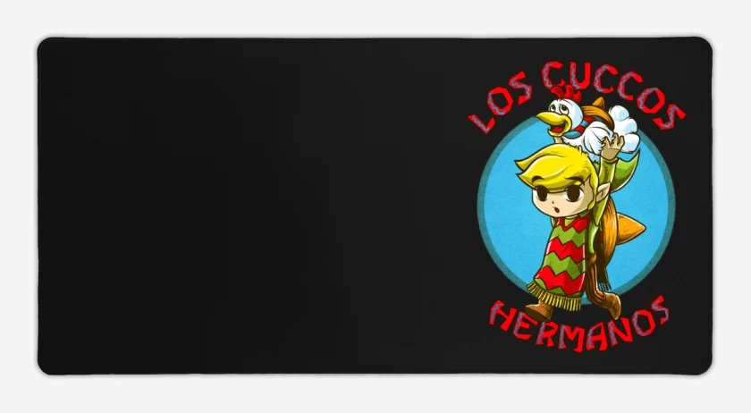 Mouse pad Gamer Negro de Los cucos hermanos