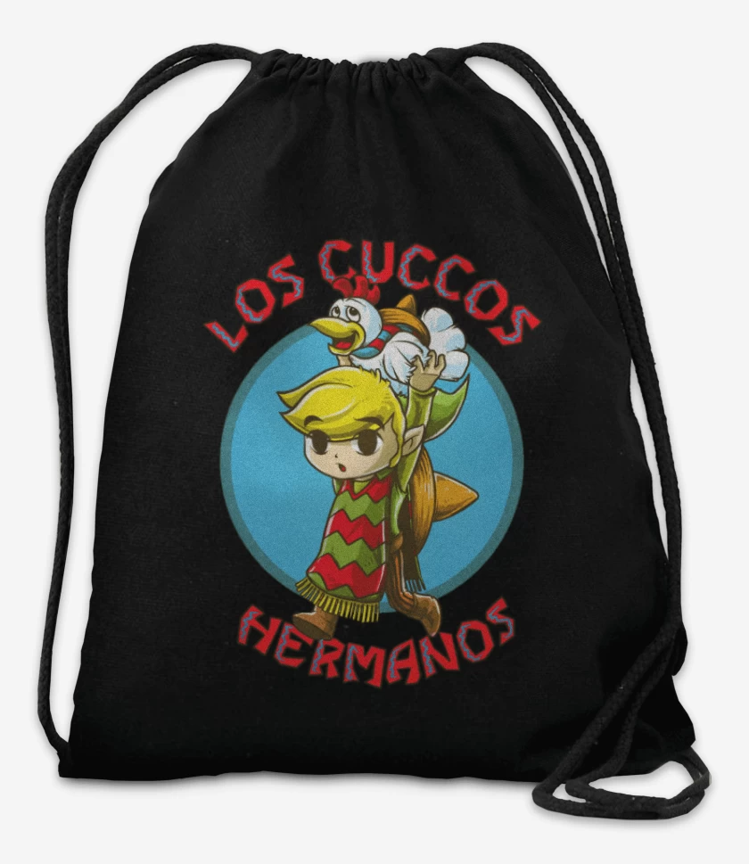 Mochila Negro de Los cucos hermanos
