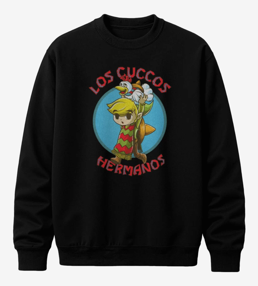 Poleron polo Negro de Los cucos hermanos