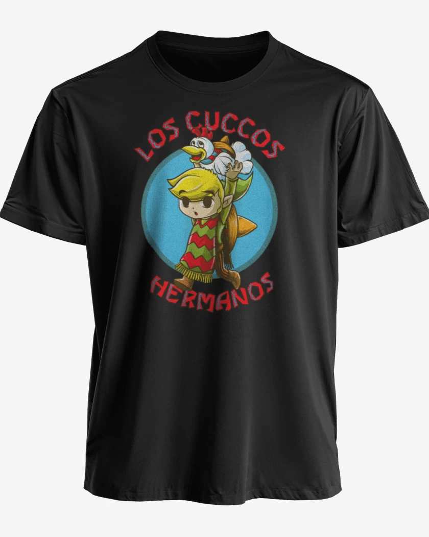 Polera premium Negro de Los cucos hermanos