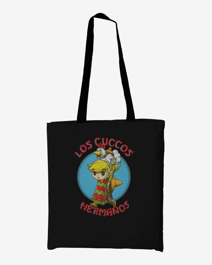 Totebag Negro de Los cucos hermanos