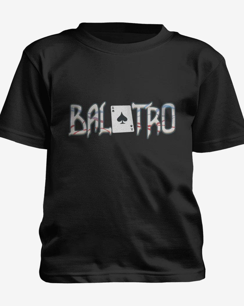 Polera de niño Negro de Balatro Logo