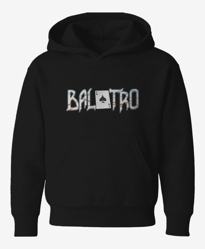 Poleron de niño Negro de Balatro Logo