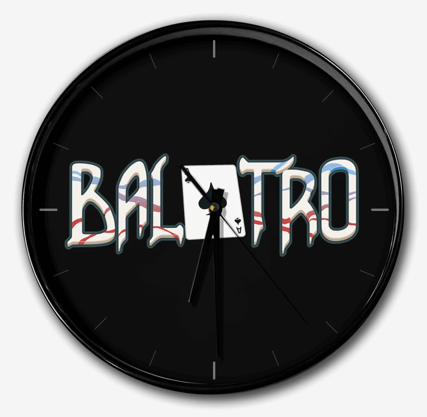 Reloj Negro de Balatro Logo