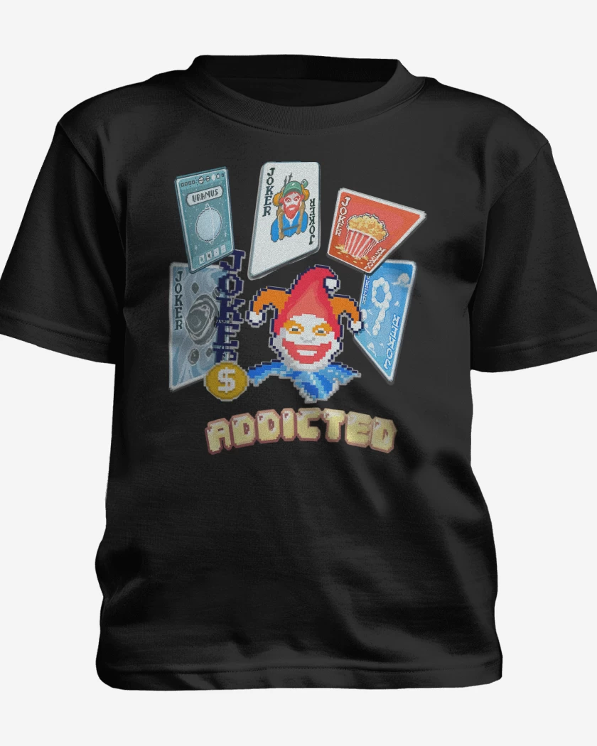 Polera de niño Negro de Balatro Adicto
