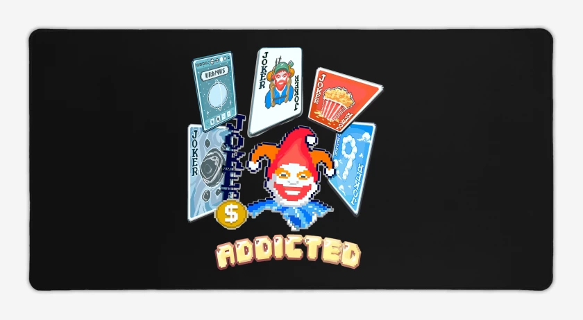 Mouse pad Gamer Negro de Balatro Adicto