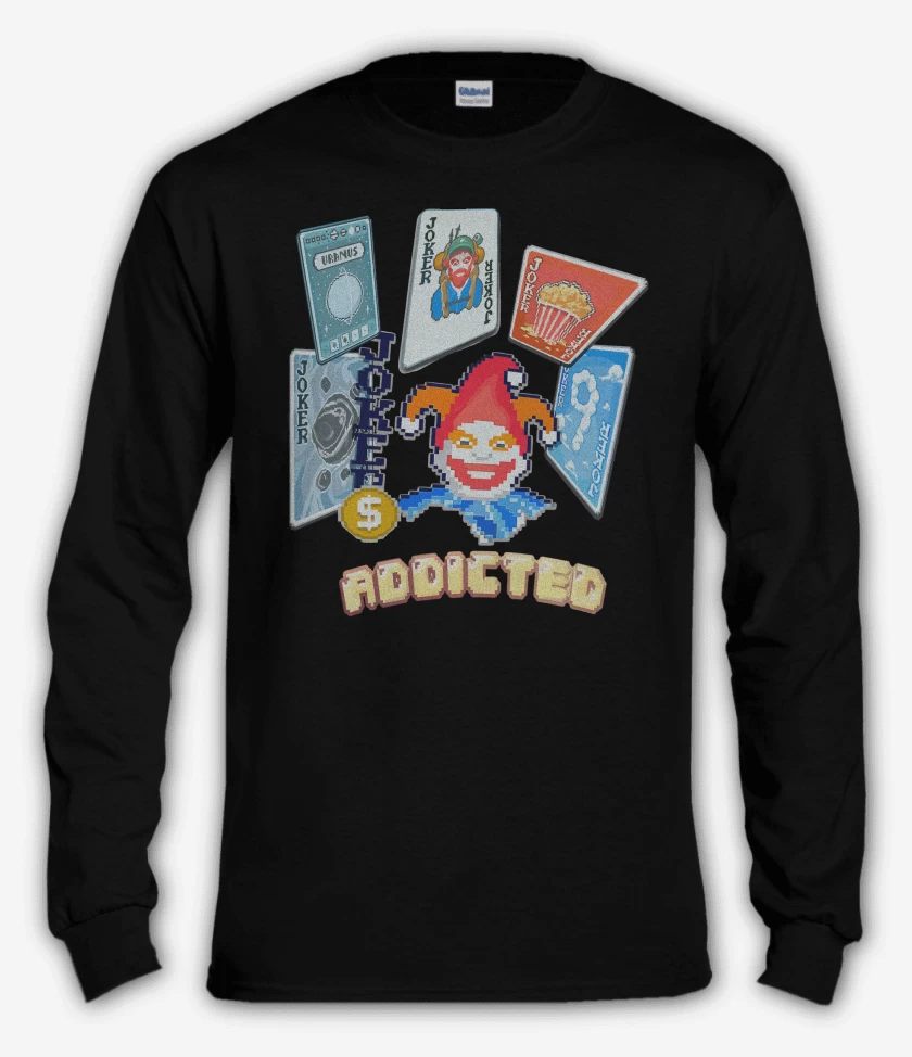 Polera manga larga Negro de Balatro Adicto