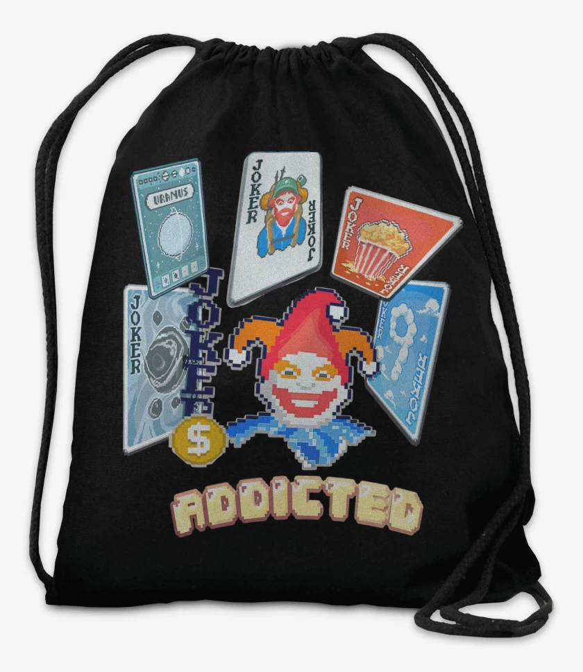 Mochila Negro de Balatro Adicto