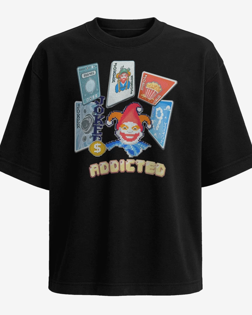 Polera Oversize Negro de Balatro Adicto
