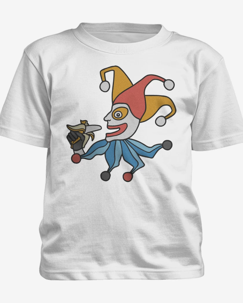 Polera de niño Blanco de Balatro Joker Cavendish
