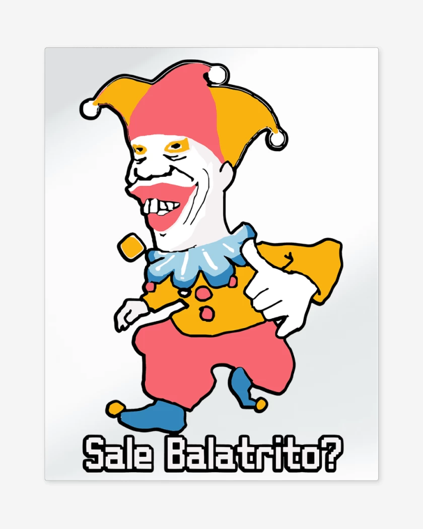 Print metalico Blanco de Balatro Balatrito