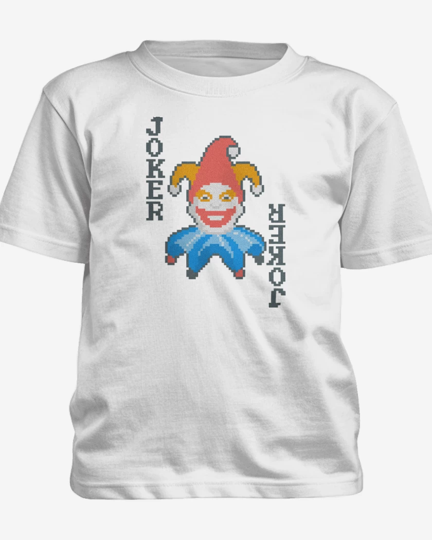 Polera de niño Blanco de Balatro Joker Jimbo