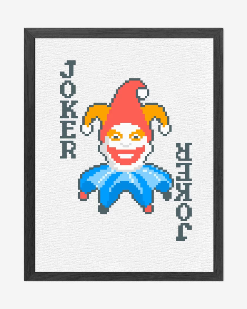 Cuadro decorativo Blanco de Balatro Joker Jimbo