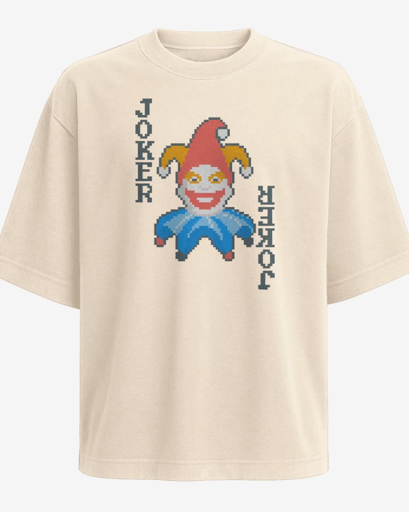 Polera Oversize Beige de Balatro Joker Jimbo