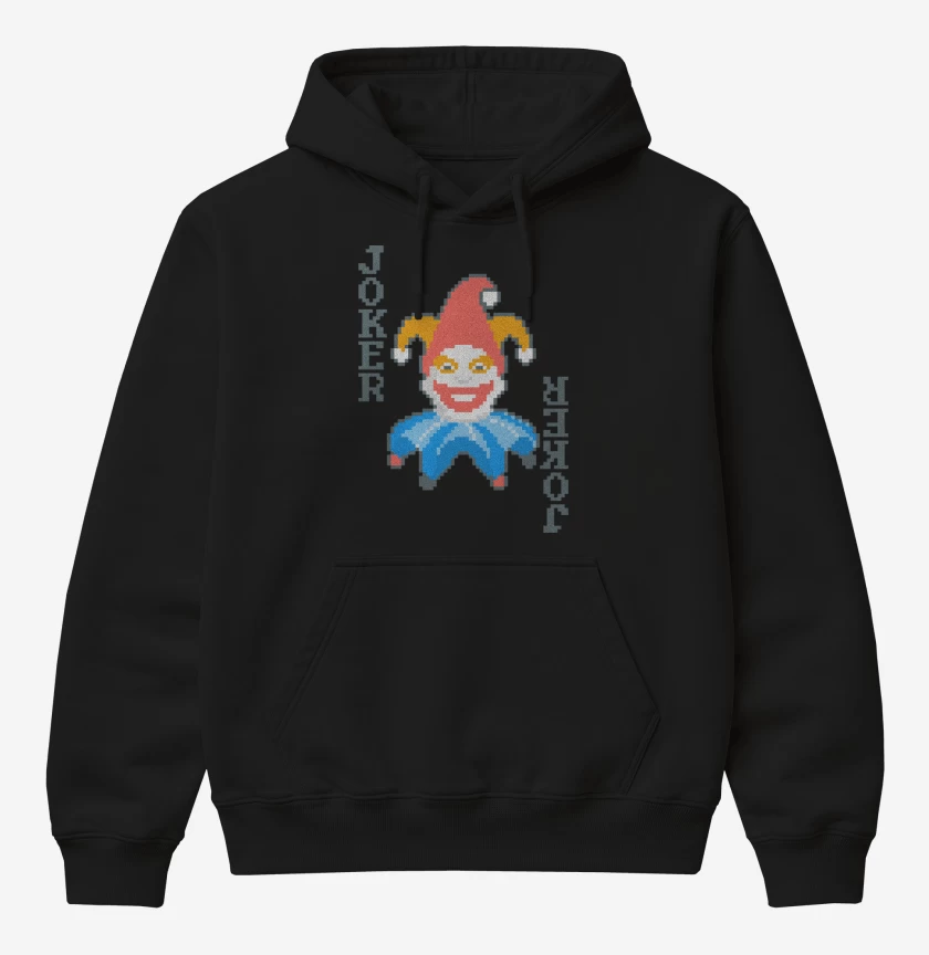 Poleron Canguro básico Negro de Balatro Joker Jimbo