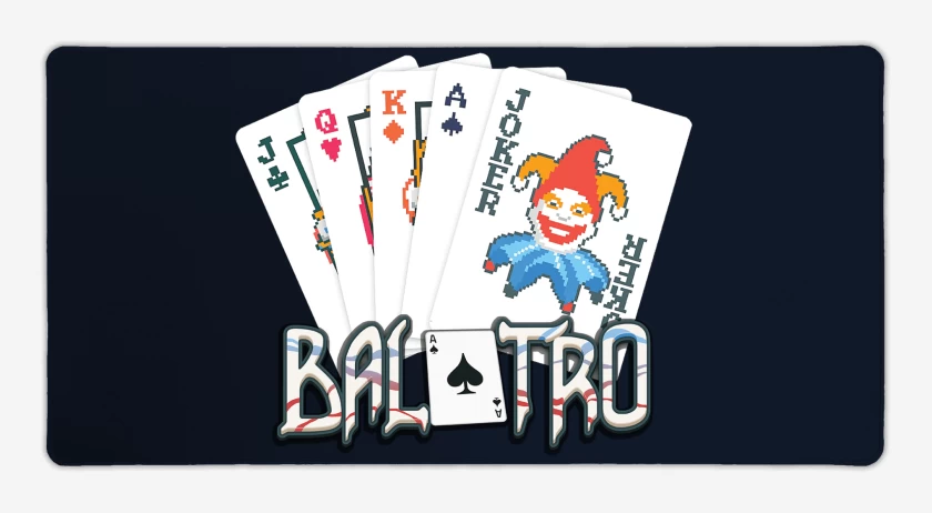Mouse pad Gamer Azul Marino de Balatro Mano
