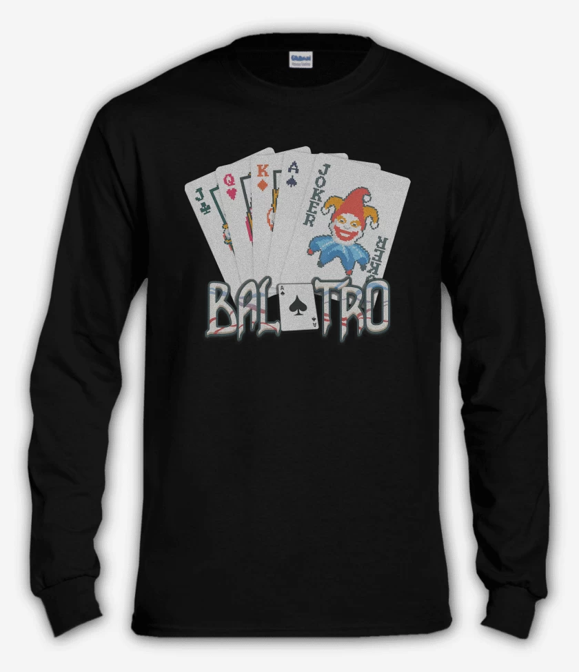 Polera manga larga Negro de Balatro Mano