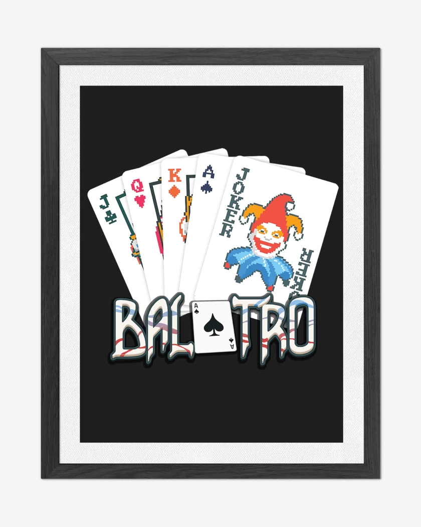 Cuadro decorativo Negro de Balatro Mano