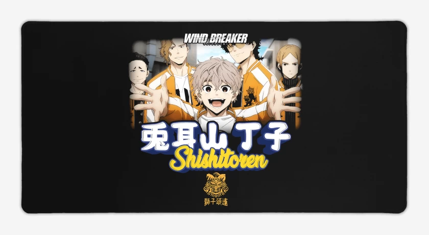 Mouse pad Gamer Negro de Choji Shishitoren