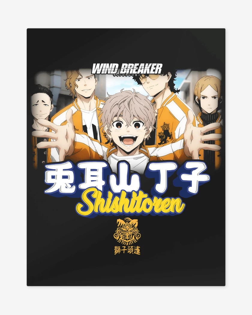 Print metalico Negro de Choji Shishitoren