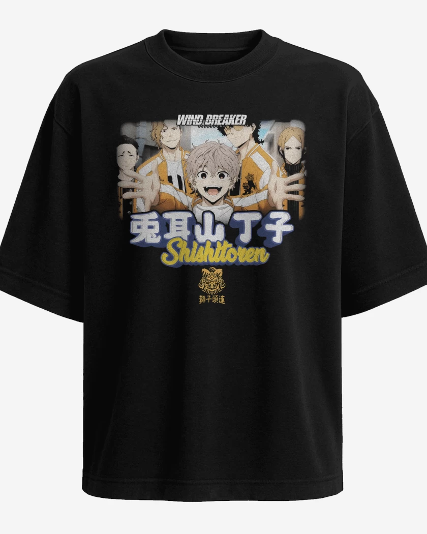 Polera Oversize Negro de Choji Shishitoren