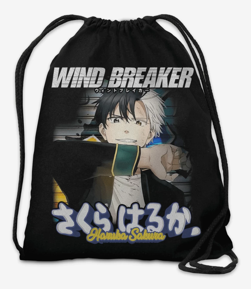 Mochila Negro de Haruka Sakura Wind breaker